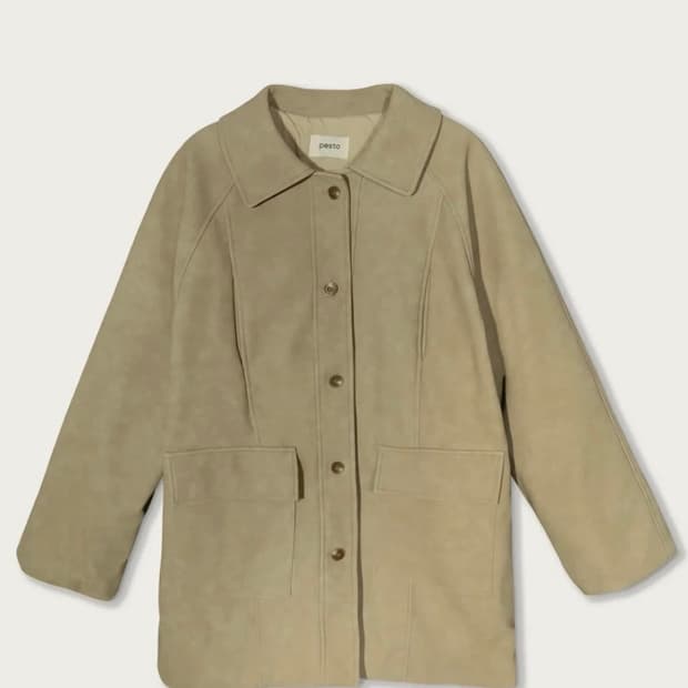 페스토 하프 패디드 레더 자켓 샌드