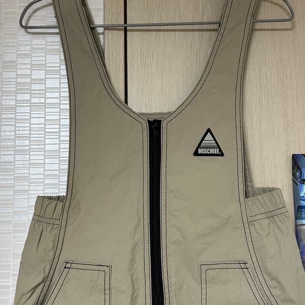 미스치프 멜빵 치마 원피스