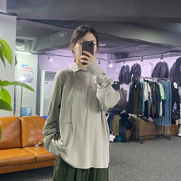 스톤 아일랜드 스몰로고 코튼 카라티 B1989