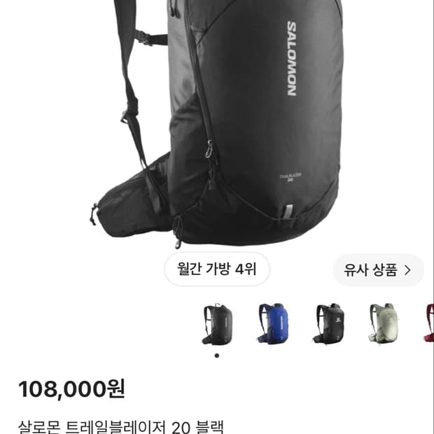 살로몬 트레일블레이저 20 백팩