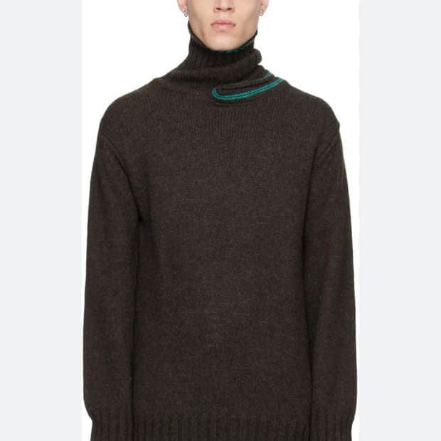 와이프로젝트 더블넥 니트 유니섹스 새상품