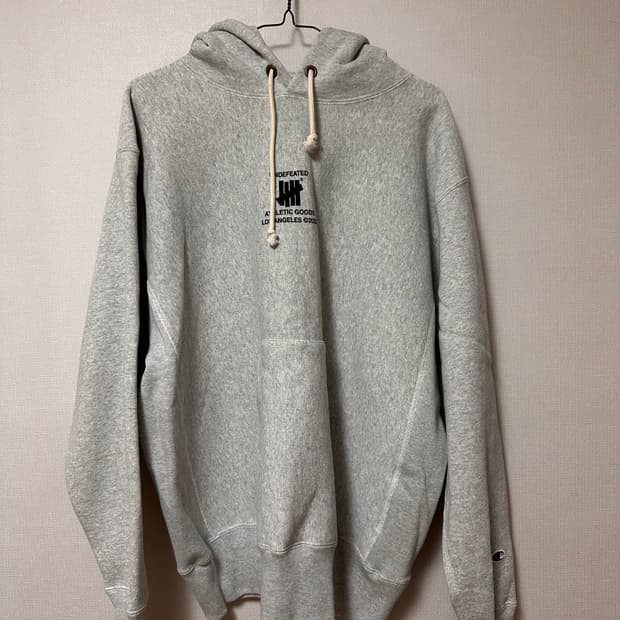 (새상품급!!) 챔피온 x 언디핏 그레이 후드티 L사이즈