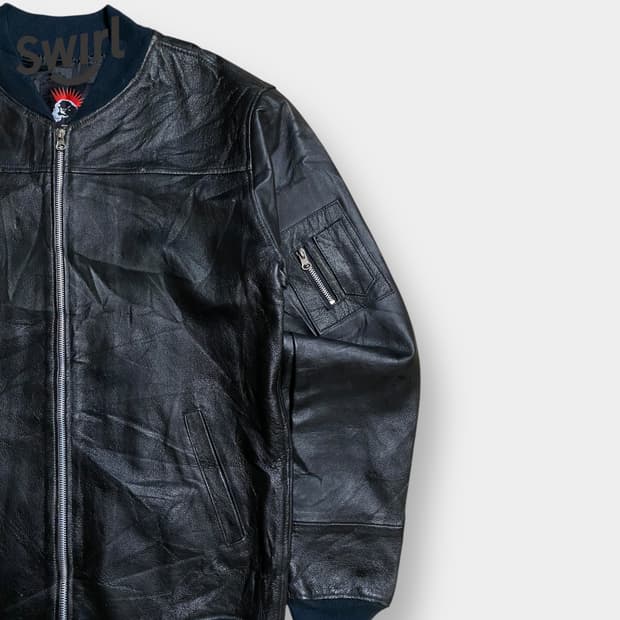🌊unknown leather jacket