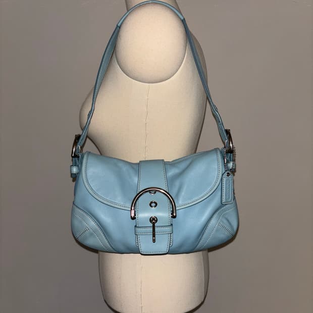 Coach rare sky blue vintage bag