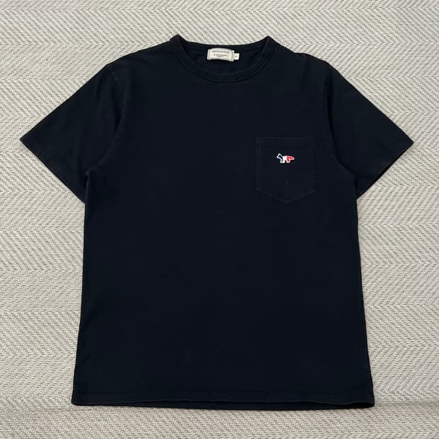 메종키츠네 트리플폭스 포켓 반팔티 r3607
