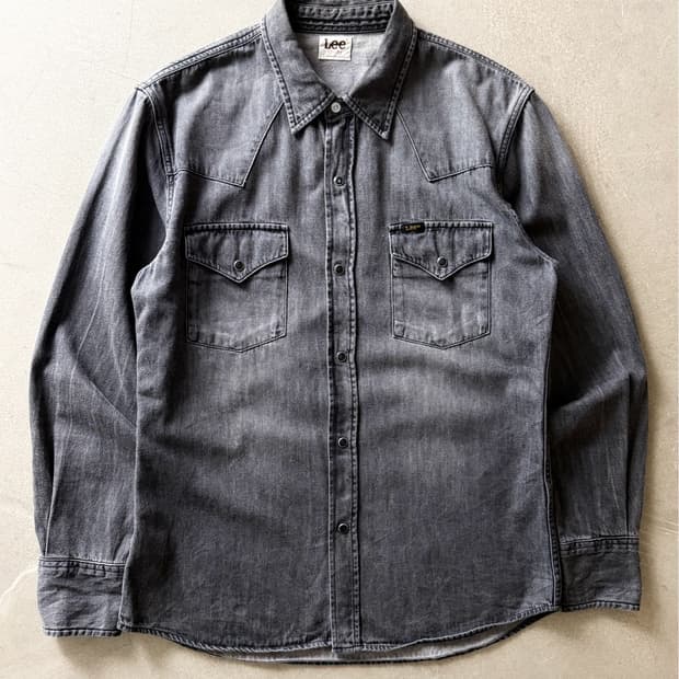 Lee Pearl Snap Western Denim Shirt