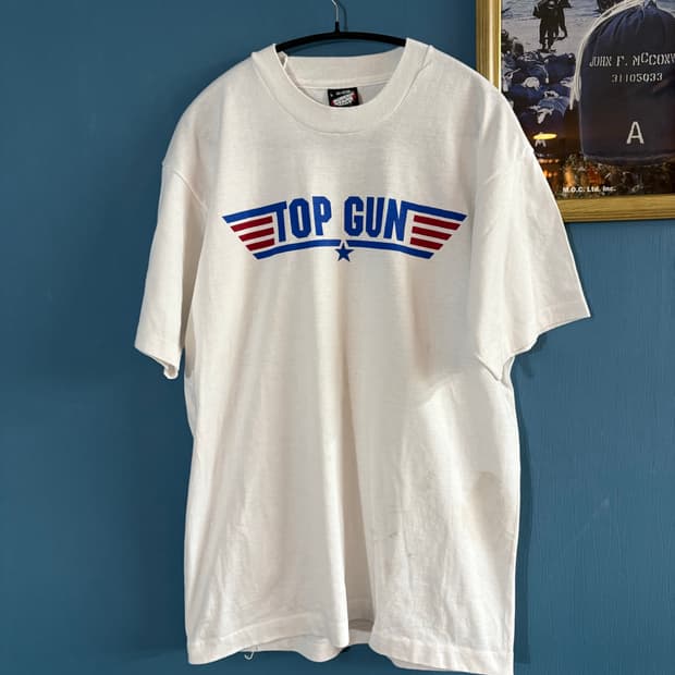 80s TOP GUN Single stich T-Shirt
