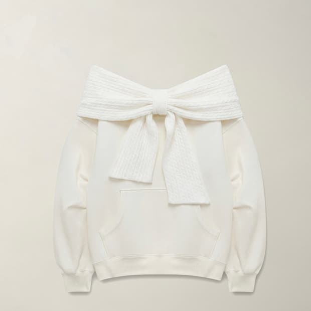 (미개봉)더티스 리본 후드 크림