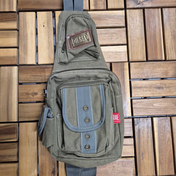 Diesel 디젤 카고 밀리터리 슬링백