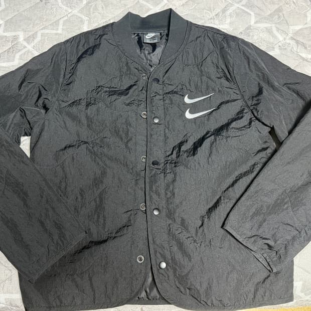 나이키 더블 스우시 퀼팅 자켓 L