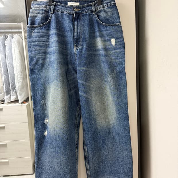 논노드 더블포켓 재패니즈 데님 미드 블루 3