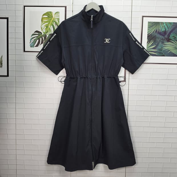 쥬시 꾸뛰르 아노락 반팔 집업 롱 자켓 원피스 L 100사이즈 새상품급