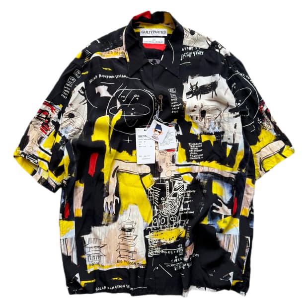 (새상품)와코마리아 장 미쉘 바스키아 하와이안 셔츠 L(XL)