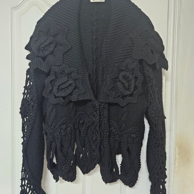 간사이 야마모토 Kansai O2 아카이브 플로랄 가디건