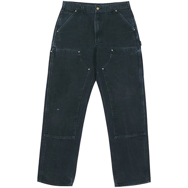 2008 칼하트 B01 BLK 블랙 더블니 카펜터 팬츠 빈티지