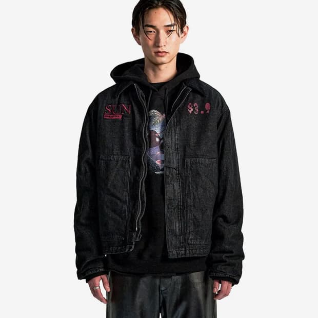 선데이후르츠마켓 SUNDAY DENIM JACKET BLACK