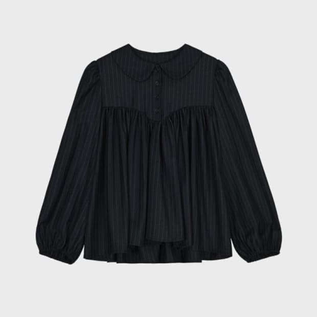 Cosmoss 코스모스 피터팬 라운딩카라 울셔링 블라우스