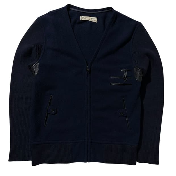 이갈 아즈루엘 울 니트 슬리브 집업 자켓