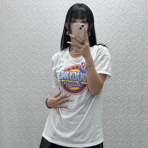 카미사 오리엔탈 빈티지 인디언 히피 프린팅 반팔티 L C13941