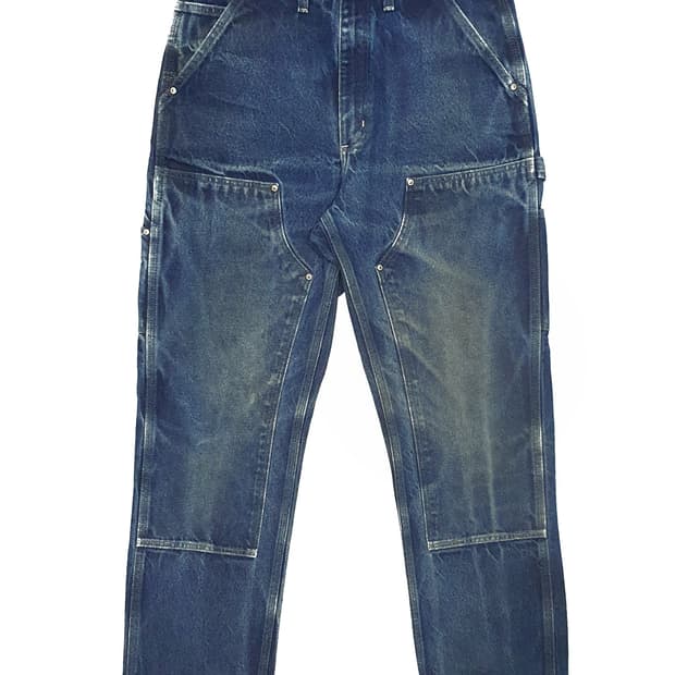 칼하트 더블니 데님 b07 (32) well worn