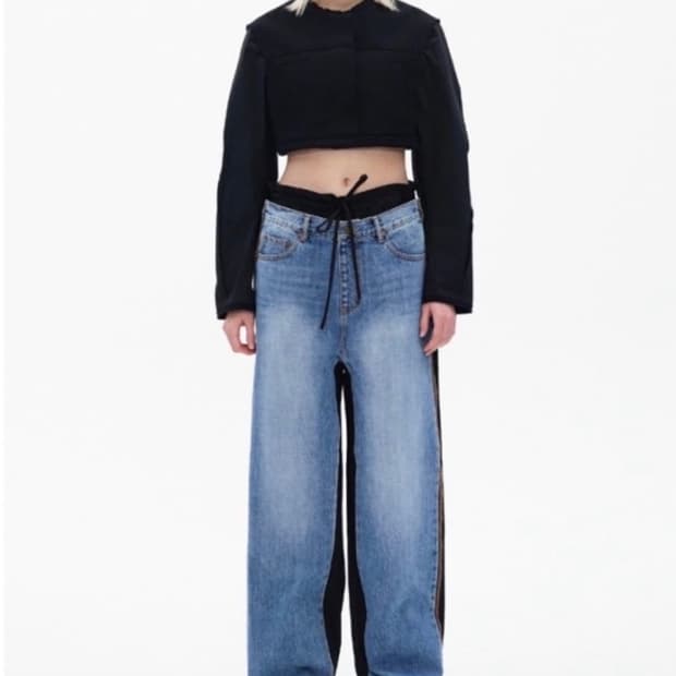 TheOpenProduct 배색 데님 팬츠 2