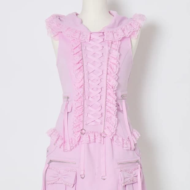 avenchumu 아벤츄무 핑크후디셋업 아이당클럽베이비메탈리즈리사갸루히메