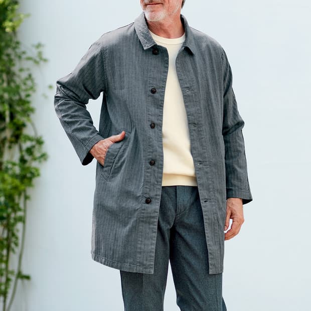 재팬 블루진스 JAPAN BLUE JEANS 헤링본 코트 M