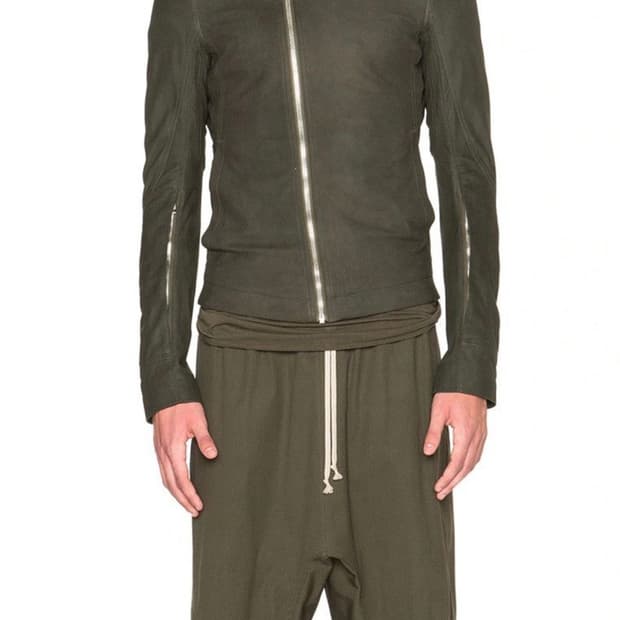 16SS 릭 오웬스 몰리노 레더 자켓 46 사이즈