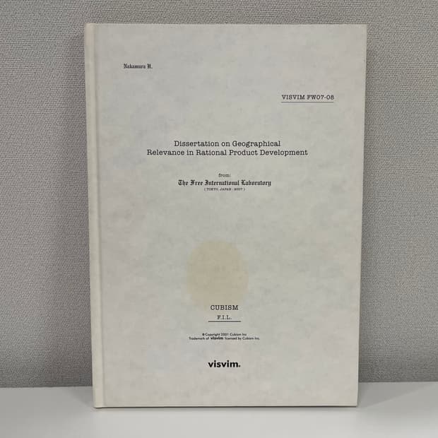 비즈빔 FW07-08 디자인 아카이브 룩북 visvim