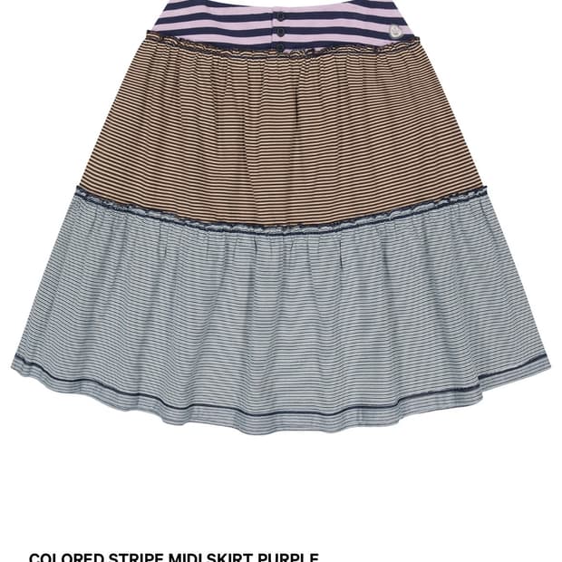 코이세이오 스트라이프 미디 스커트 1사이즈