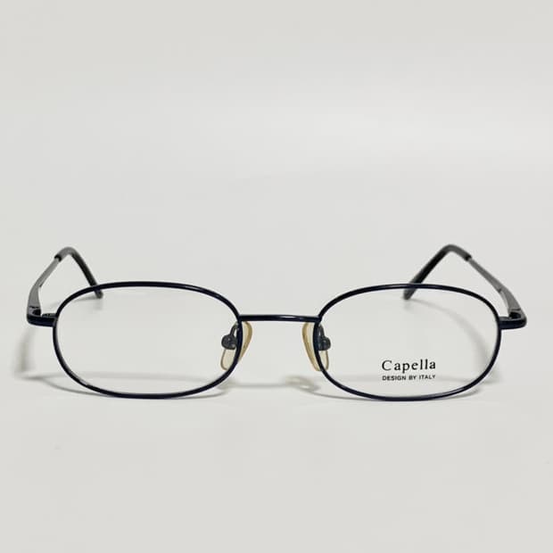 데드스탁  Capella 블랙 사각 메탈 마블팁 안경