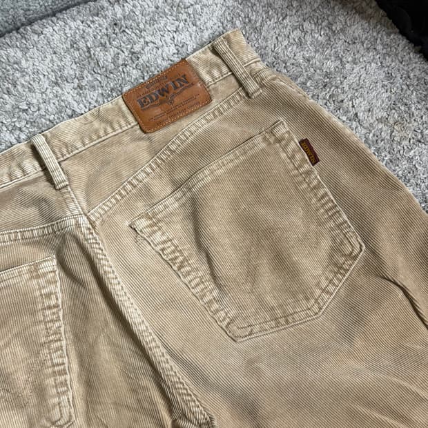 에드윈 베이지 코듀로이 팬츠