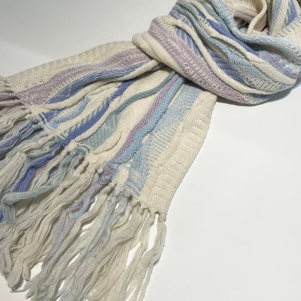 Purely Australian 코튼캔디 케이블 울 목도리 A1420