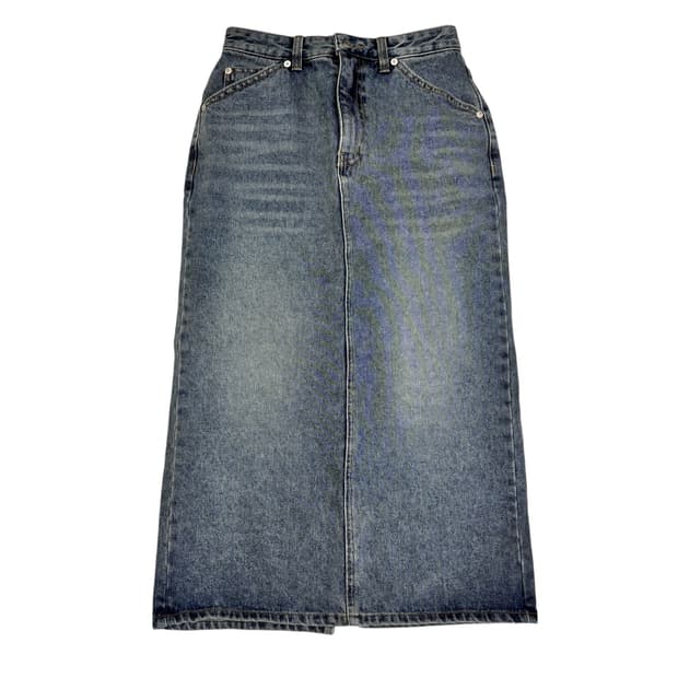 보카바카 H라인 롱 데님 스커트