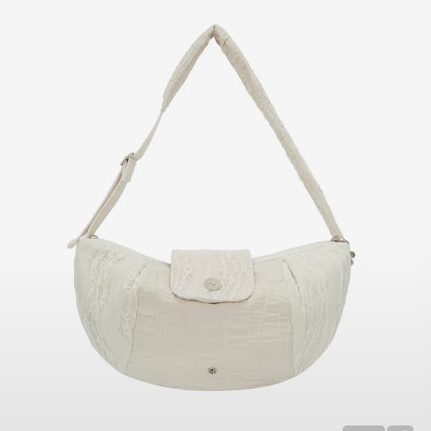 (구함) 허그유어스킨 패치워크 크로스백 베이지