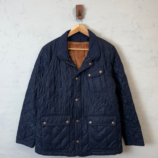 노스페이스 호프만 퀼팅 자켓 네이비