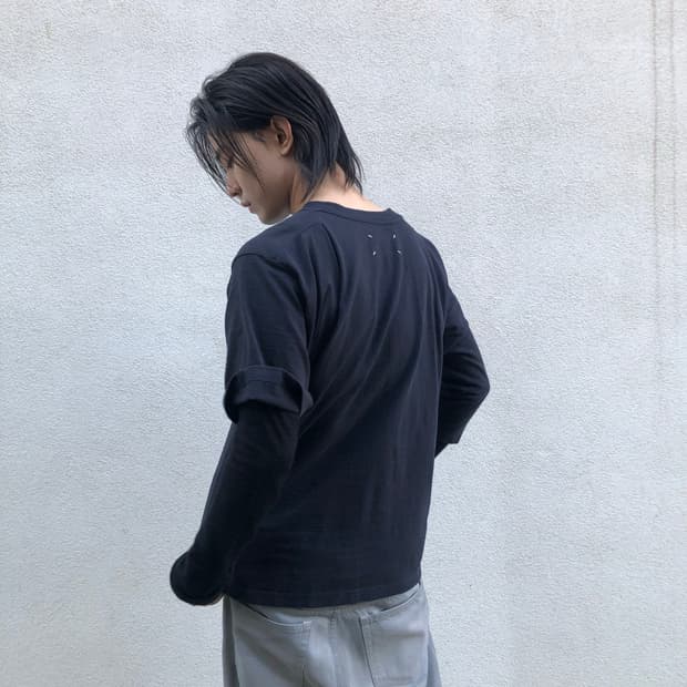 마르지엘라 1번 라인 멀티 패브릭 티셔츠