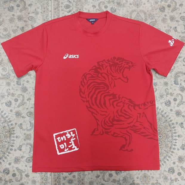 아식스 대한민국 필승 반팔티 100
