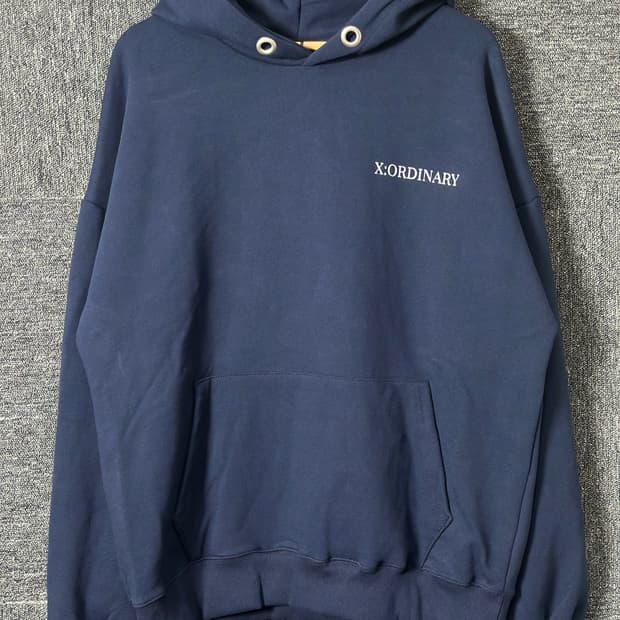 X:ORDINARY 네이비 후드티 52 새상품