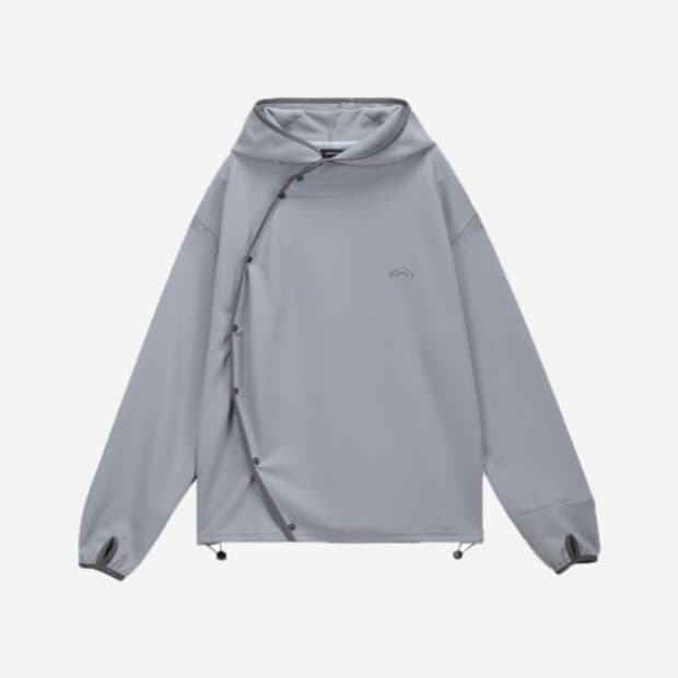 당일배송) 아트오브필드 사이드 스냅 후드 후리스 그레이 2사이즈