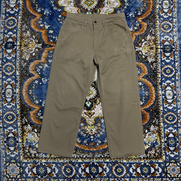 빈티지 00s 리바이스 569 베이지 와이드 데님팬츠