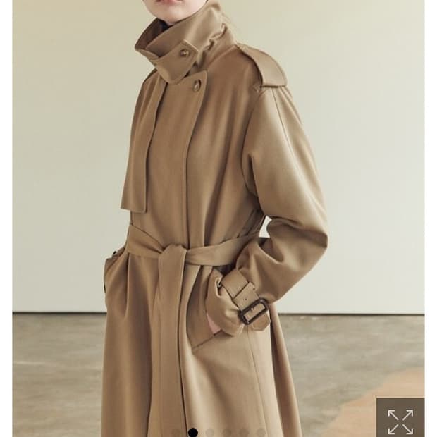 닐바이피 볼륨 트렌치코트 베이지