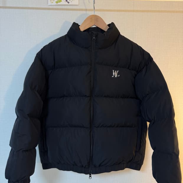 [M]우알롱 시그니처 숏패딩 블랙