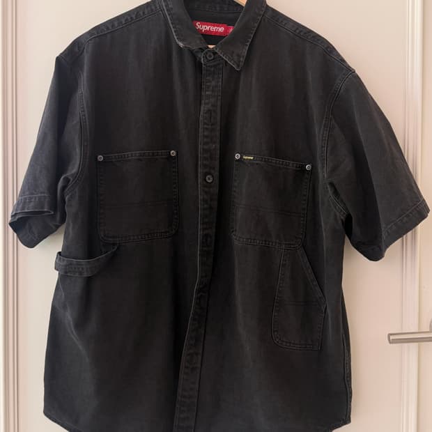 슈프림(SUPREME) 루즈 핏 숏슬리브 데님 페인터 셔츠