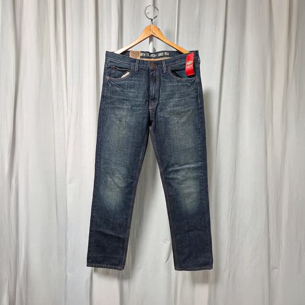 [새제품] 디키즈 슬림핏 데님 팬츠 (34x32)