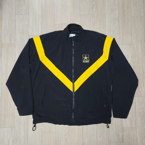 M/G)신형 미군 U.S.ARMY 바람막이 블랙/옐로우 APFU 활동복