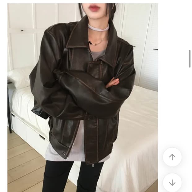 윈더윈더 레더 가죽 자켓