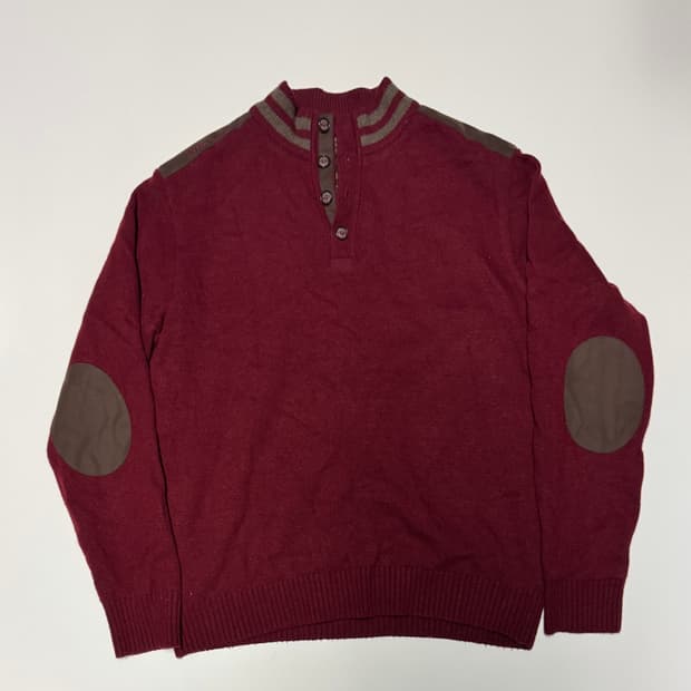 Lynx 골프 암 패치 방풍 니트 L 레드