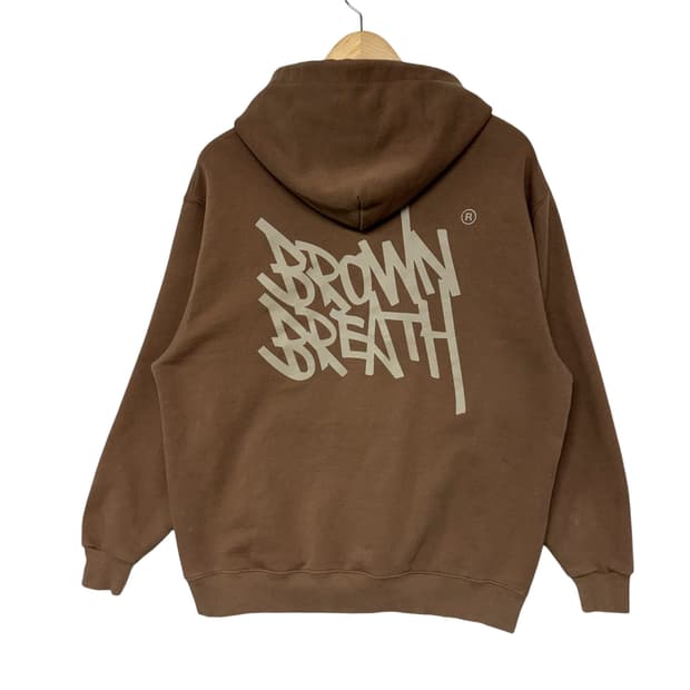 브라운브레스 로고 후드티