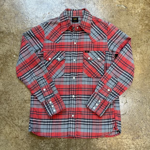 Beams x Lee 웨스턴 체크 셔츠